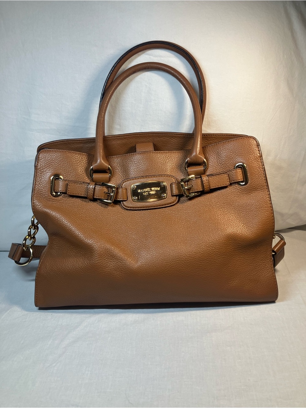 Michael Kors Large Brown Leather Hamilton Tote